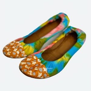 Dries Van Noten Batik Print Ballet Flat Italian 38